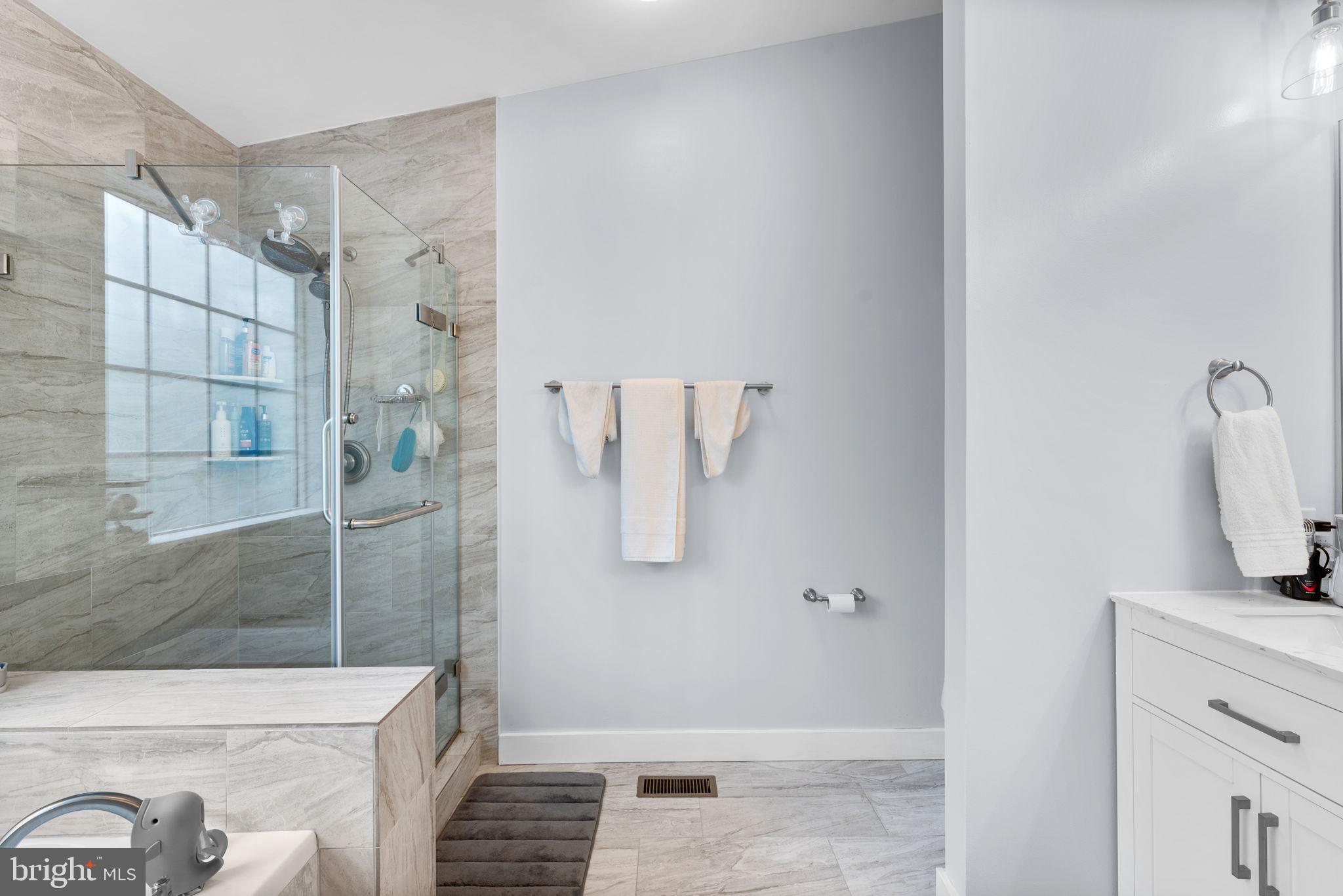 10030 Vanderbilt Circle Rockville, MD 20850 - Photo 18 of 30 seamless shower enclosure and custom tile