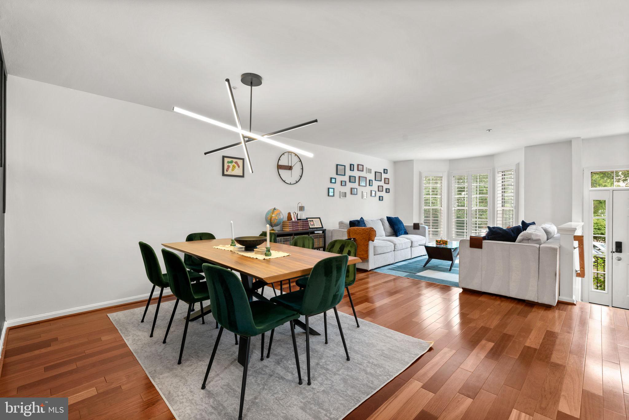 10030 Vanderbilt Circle Rockville, MD 20850 - Photo 6 of 30 view of Dining to Living Rooms w. hardwood floors