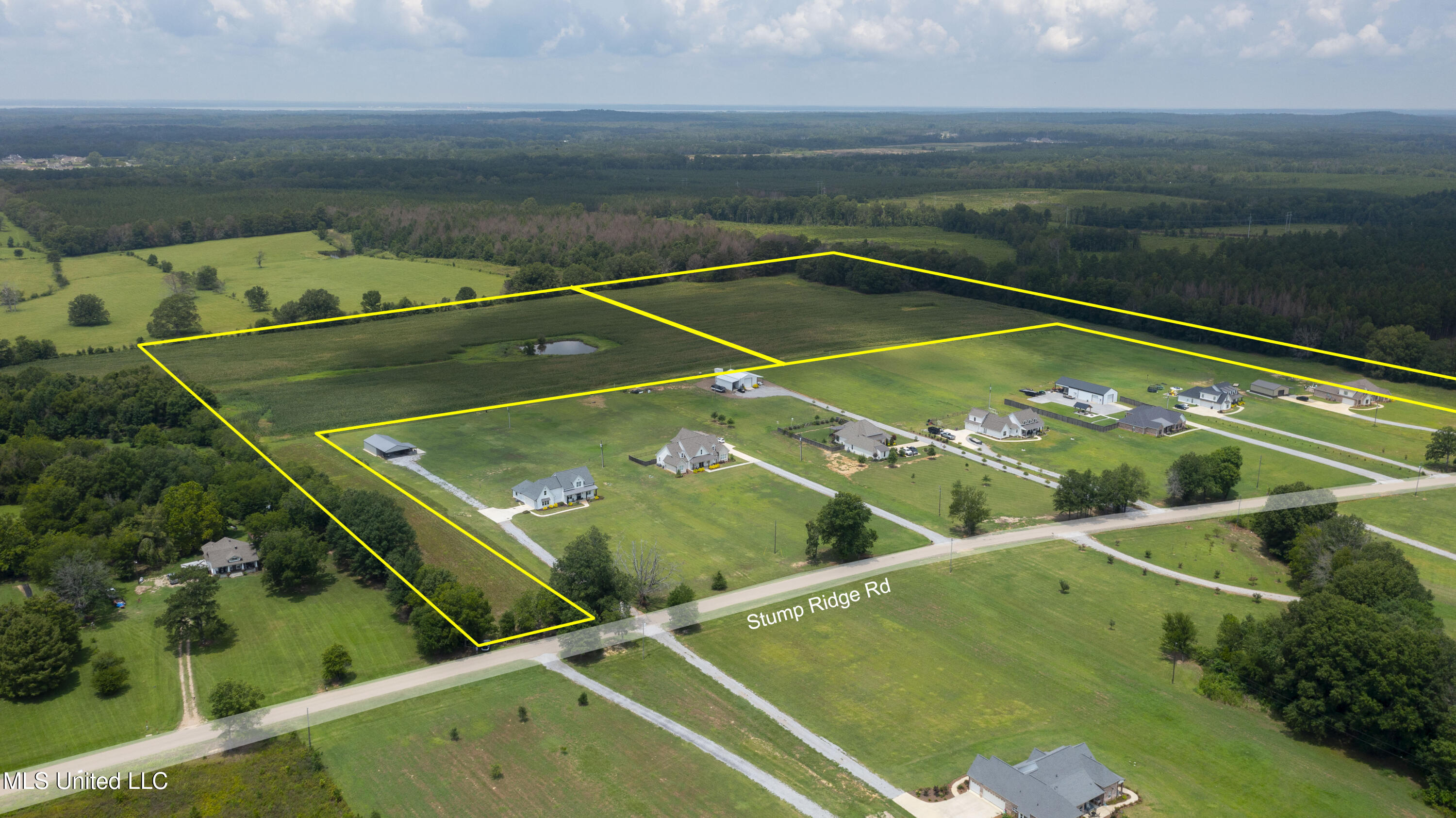 2 Stump Ridge Road Brandon, MS 39047 - Photo 5 of 5 Lot 2 (on the left) from Stump Ridge