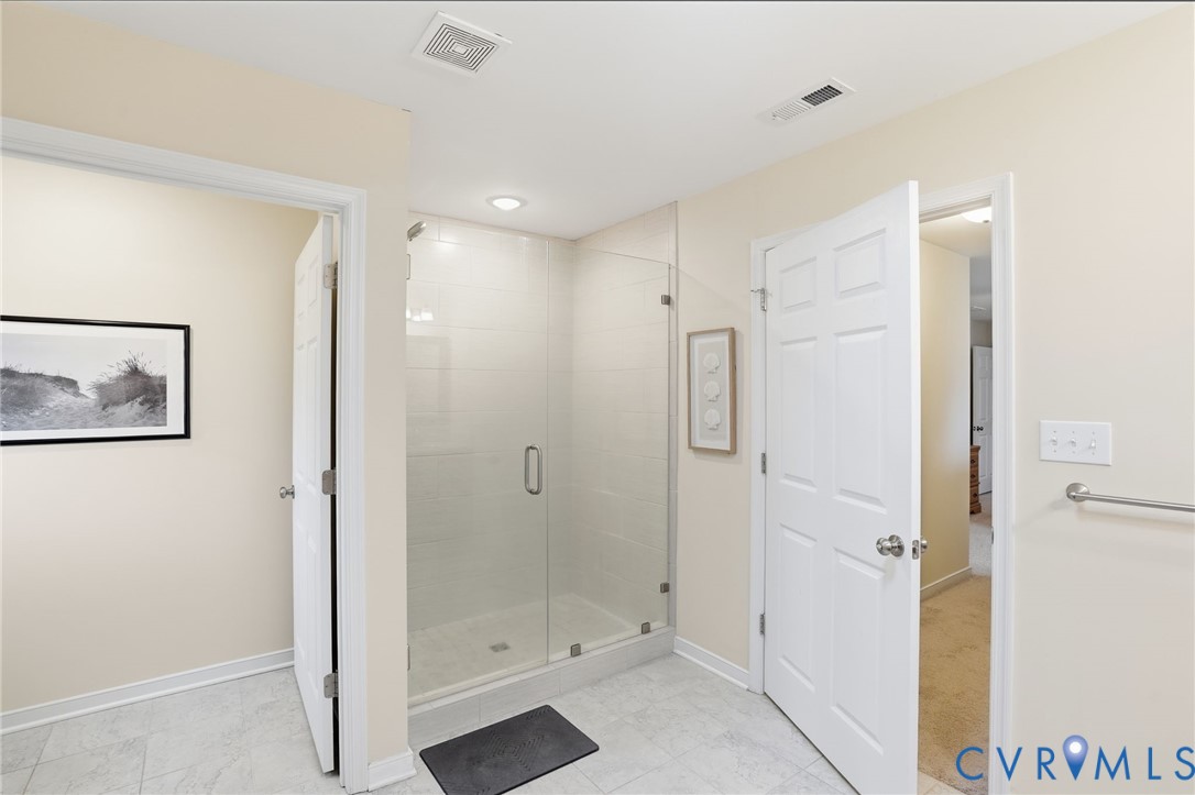 129 McRee Way Aylett, VA 23009 - Photo 28 of 56 Frameless Glass Shower Door / Ceramic Tile