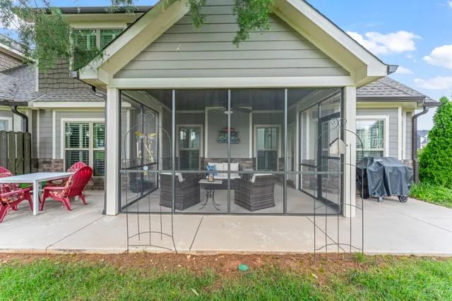 a view of a house with patio