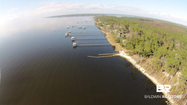 9094 Bay Road Magnolia Springs, AL 36555 - Photo 7 of 27 Aerial View of Sunset Shores