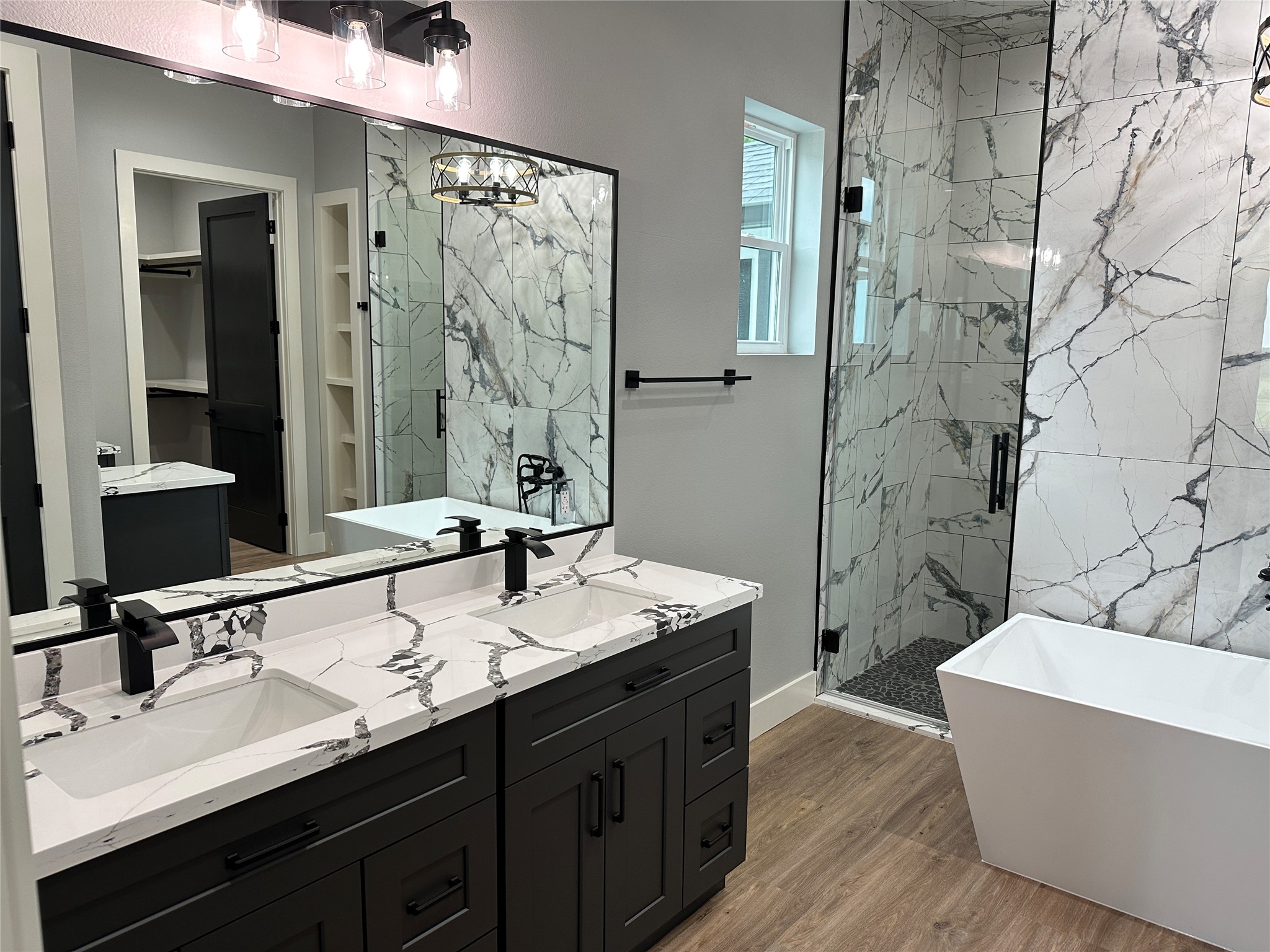 3880 Hranicky Road Schulenburg, TX 78956 - Photo 12 of 35 En-suite has double sinks, walk through shower