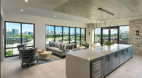 a very nice looking room with a large window