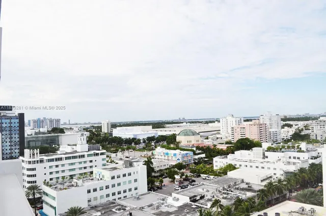 a view of city and ocean