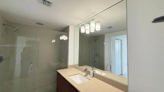 a view of a street in a building