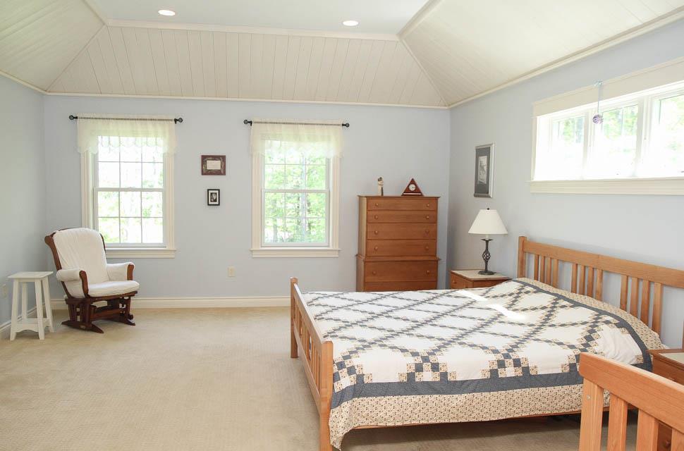 366 Montsweag Road Woolwich, ME 04579 - Photo 22 of 32 Master Bedroom with vaulted ceiling
