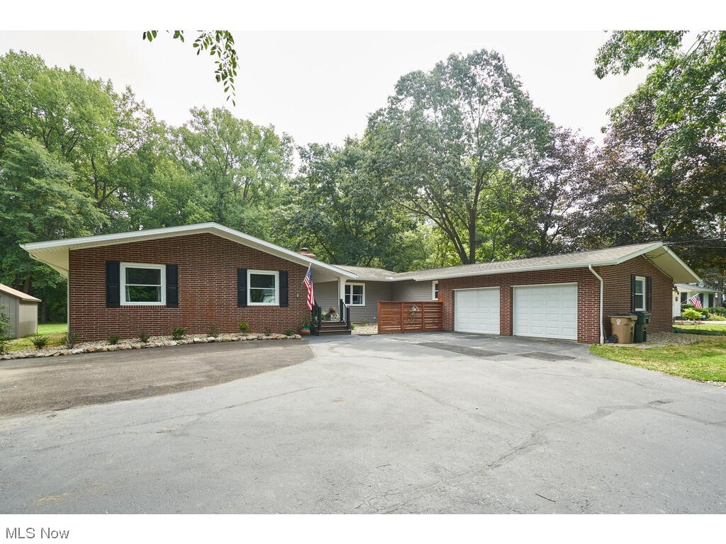 Single story home with 2 car garage