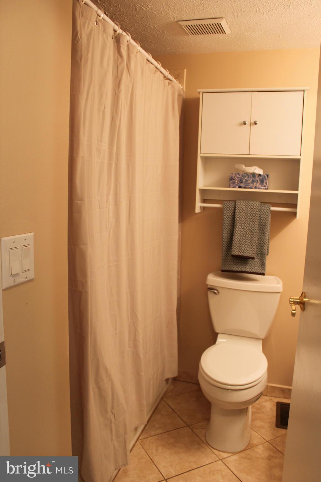 4404 Cub Run Road Chantilly, VA 20151 - Photo 12 of 30 a bathroom with a toilet and a shower curtain