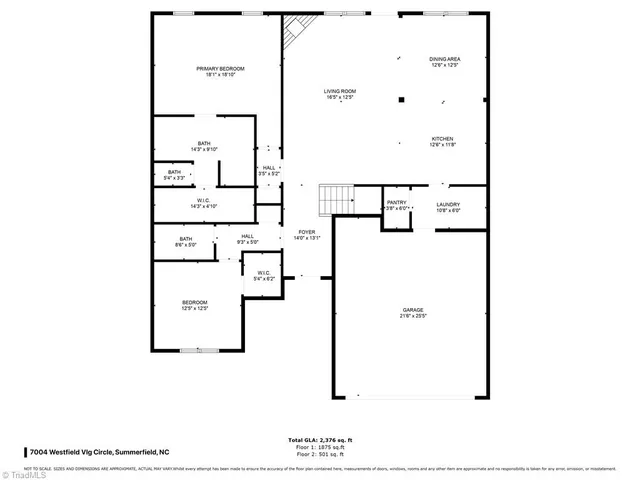 $474,500 | 7004 Westfield Village Circle, Summerfield, NC 27358