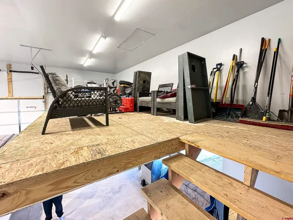 a room with gym equipment