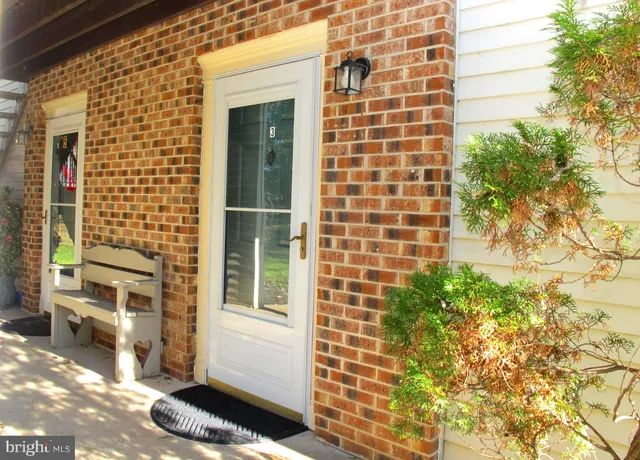 a view of a brick wall