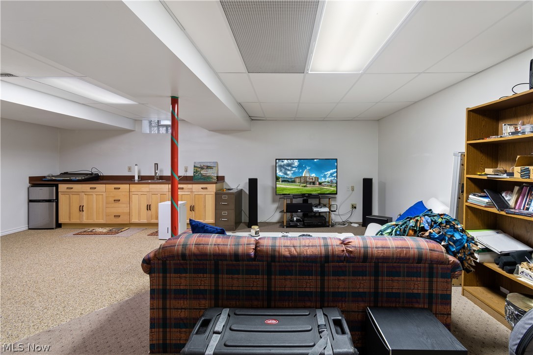 4473 Brooks Road Cleveland, OH 44105 - Photo 16 of 25 Lower Level Family Room w/ Kitchenette