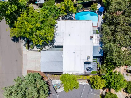 a view of porch with seating space