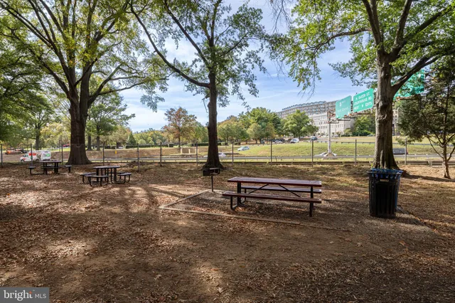 a view of outdoor space with seating