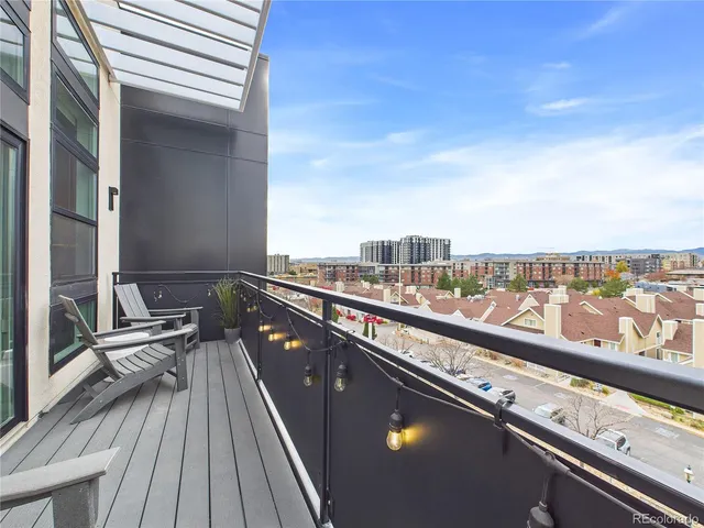 a view of city from balcony