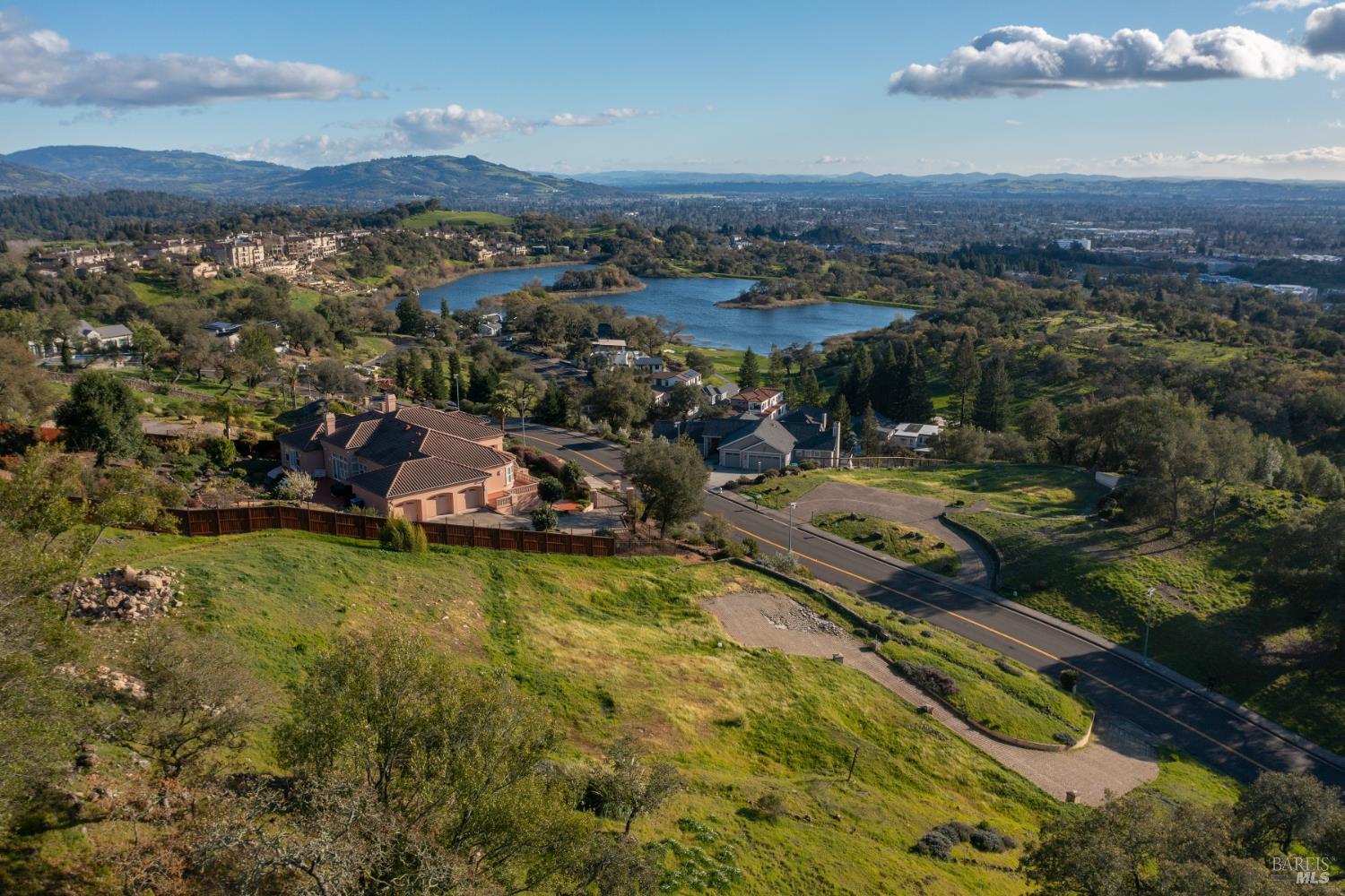 3725 Skyfarm Drive Santa Rosa, CA 95403 - Photo 4 of 7 an aerial view of a house with a garden