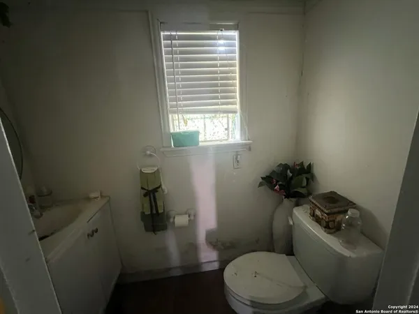 a utility room with a window