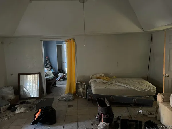 a room with gym equipment