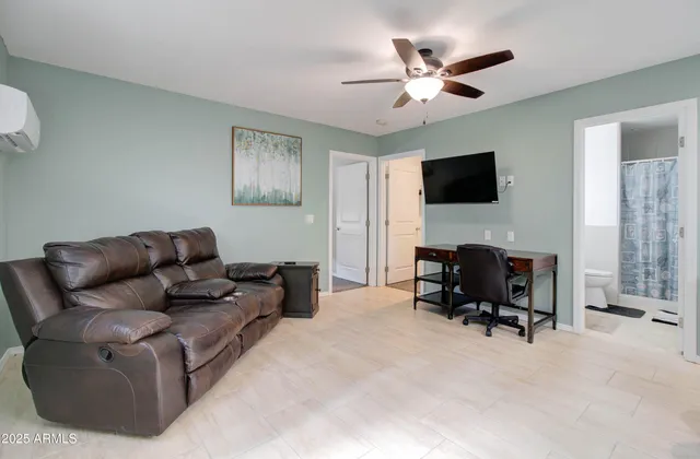 a view of yard and ocean view