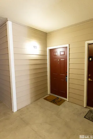 a view of front door