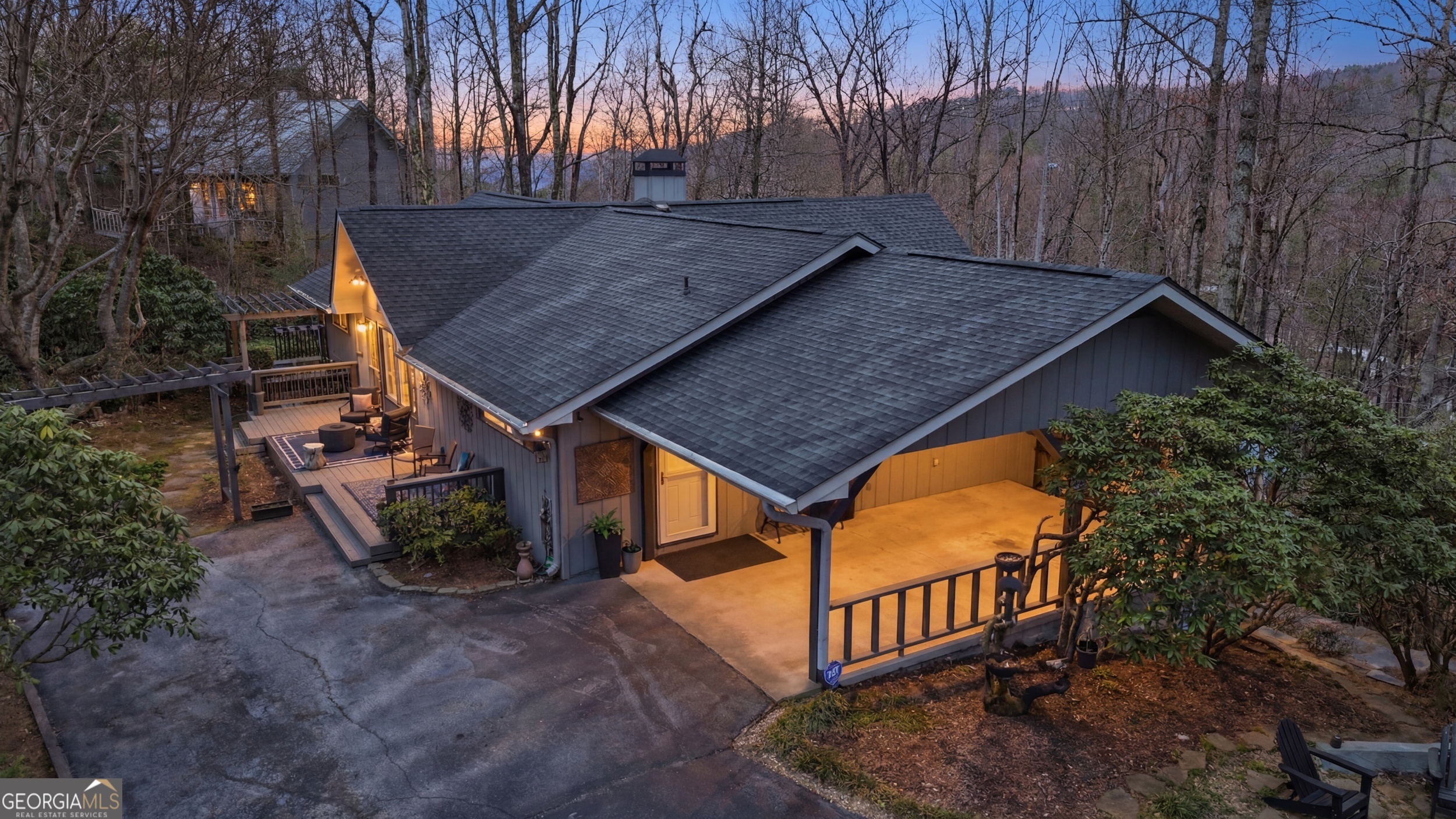 499 Ridgepole Drive Sky Valley, GA 30537 - Photo 56 of 58 front view of a house with a yard