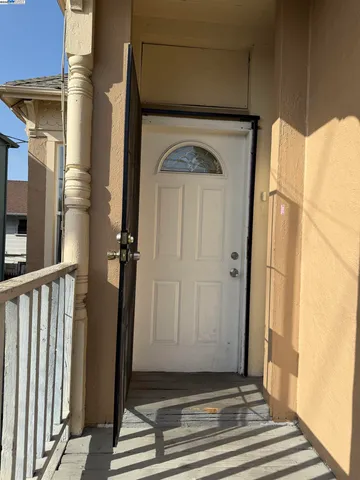 a view of front door