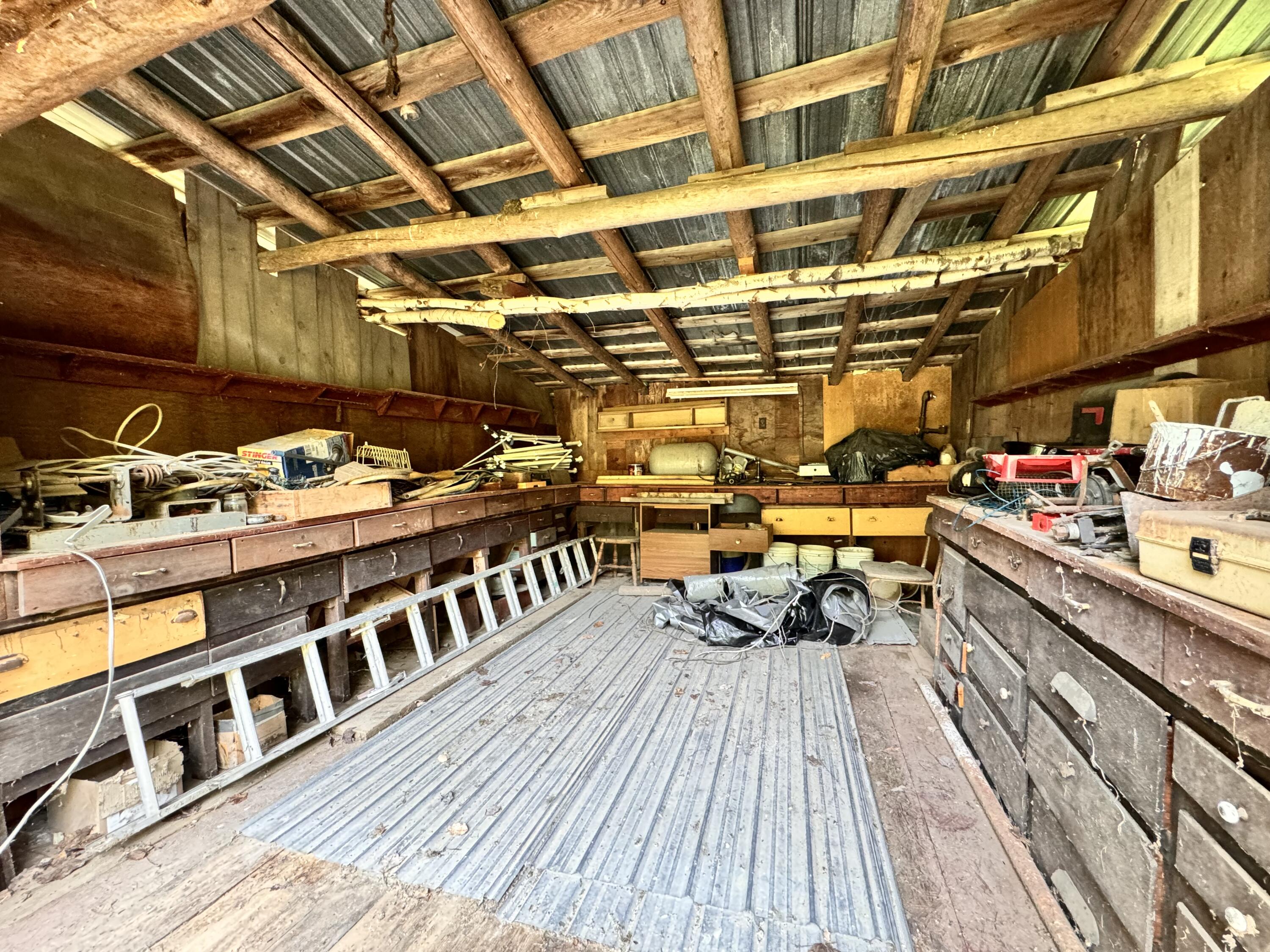 94 Farnsworth Road Brownfield, ME 04010 - Photo 16 of 32 shed interior 2