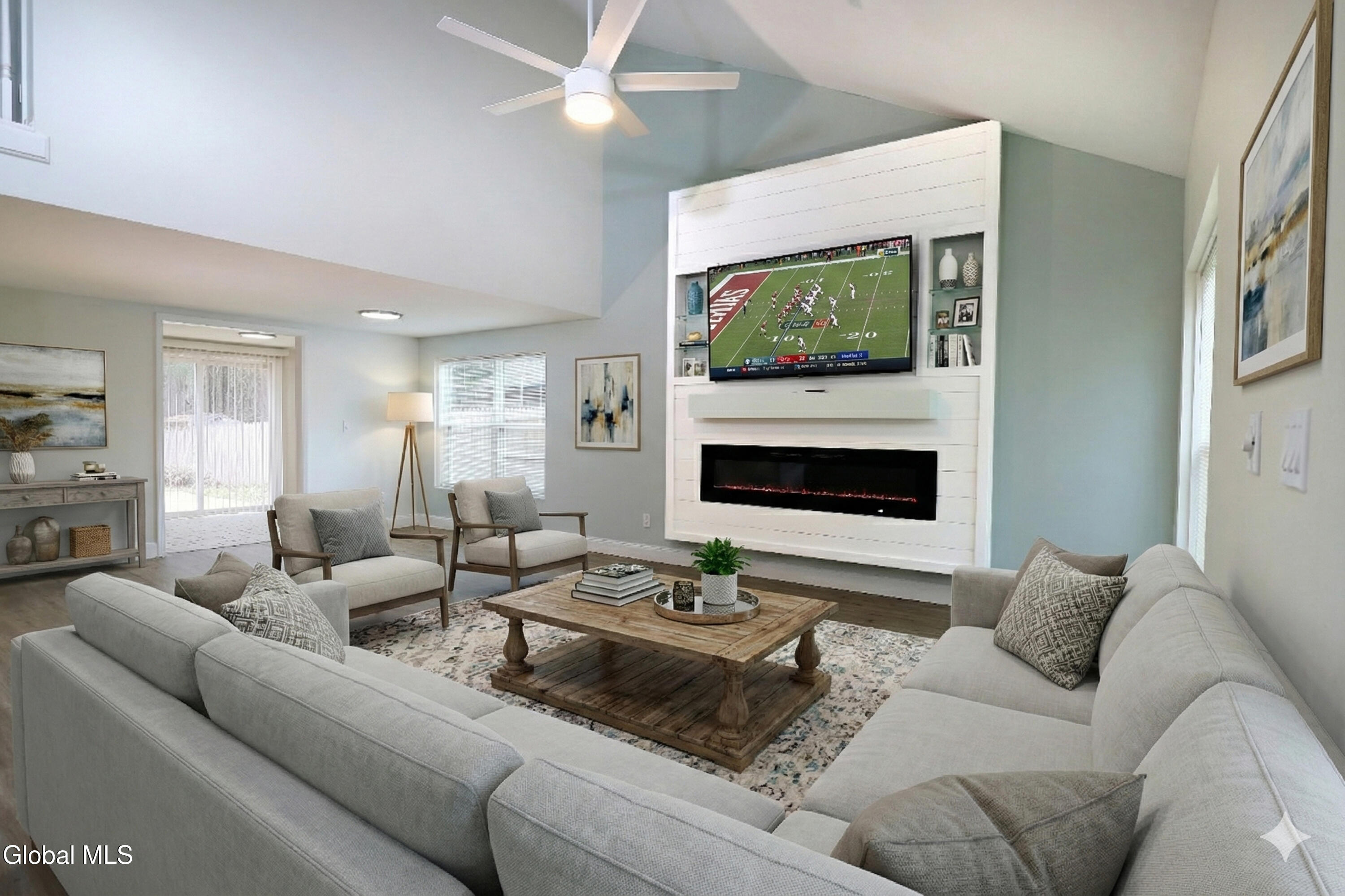 198 Thimbleberry Road Malta, NY 12020 - Photo 2 of 43 Livingroom and entertainment wall