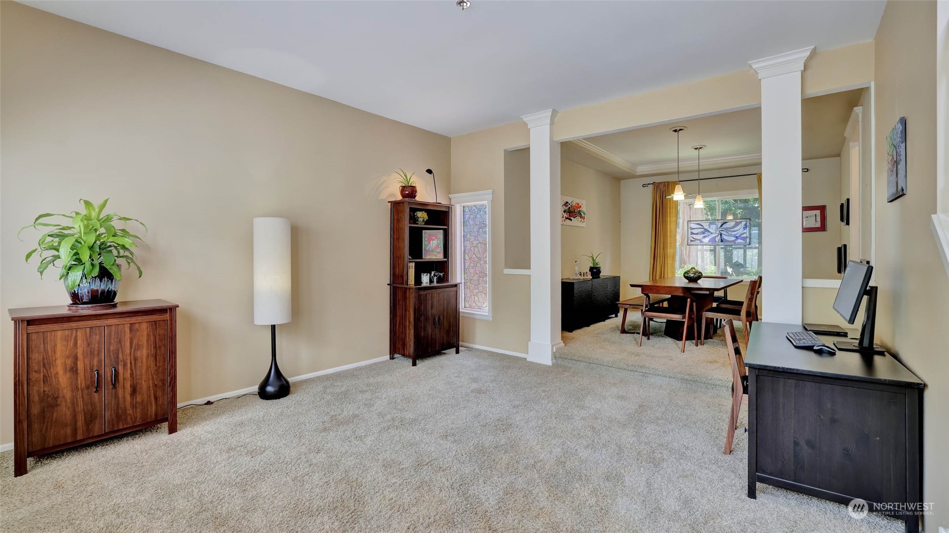 18609 173rd Way Southeast Renton, WA 98058 - Photo 6 of 37 a view of a livingroom with furniture and gym equipment
