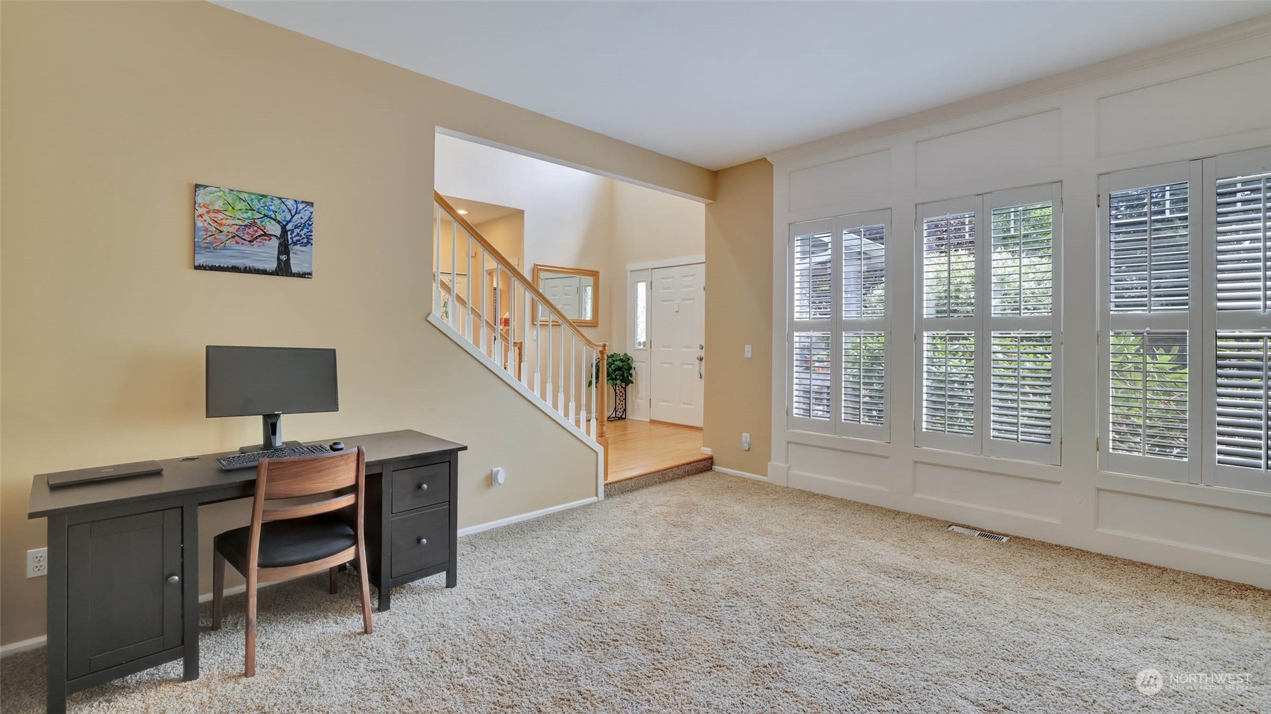 18609 173rd Way Southeast Renton, WA 98058 - Photo 9 of 37 a workspace with furniture and a window