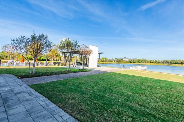 a view of a building with a street
