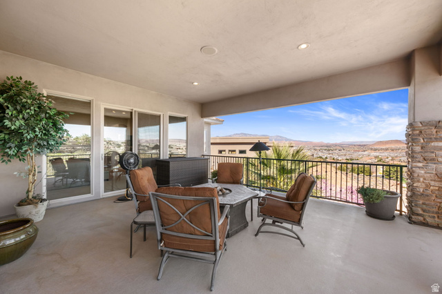 2376 Stone Crest Circle St. George, UT 84790 - Photo 19 of 61 View of patio featuring a mountain view