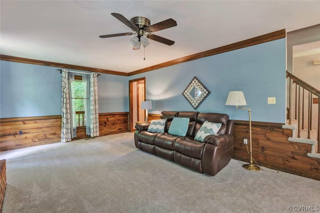 11920 Nash Road Chesterfield, VA 23838 - Photo 11 of 40 Spacious family room with new carpeting and ceilin