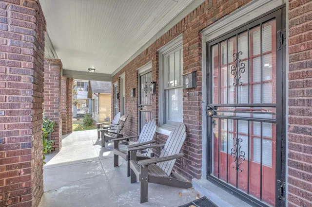 a view of a outdoor space with seating area
