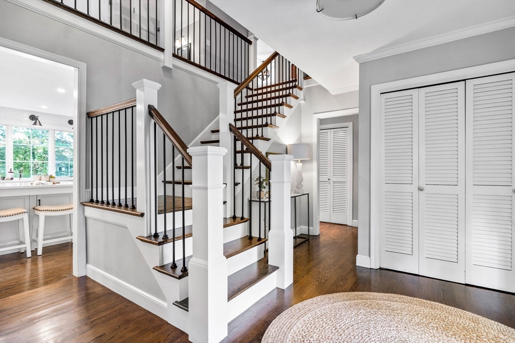 4 Alonesos Way Andover, MA 01810 - Photo 3 of 42 a view of entryway and hall with wooden floor