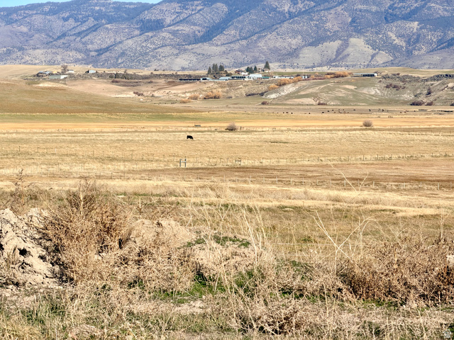 Mountain view with rural landscape