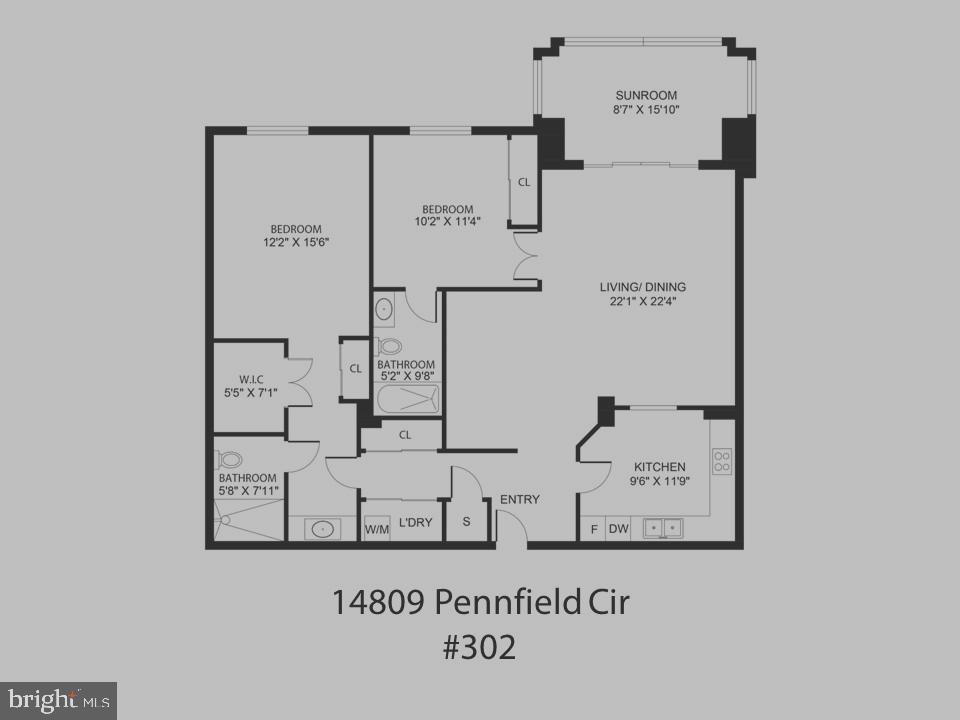 14809 Pennfield Circle, Unit 302 Silver Spring, MD 20906 - Photo 40 of 40 Floor Plan