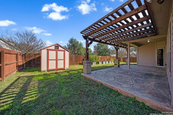 a view of a porch