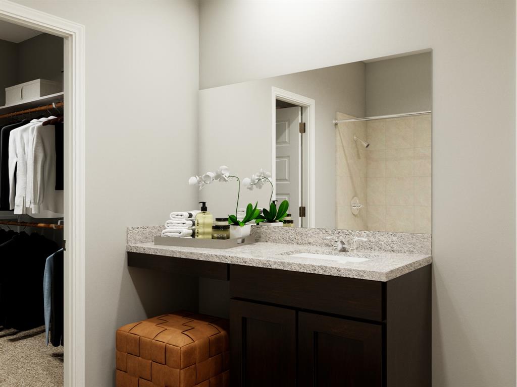 5025 Wellborn Road Crowley, TX 76036 - Photo 28 of 38 a bathroom with a sink and a mirror
