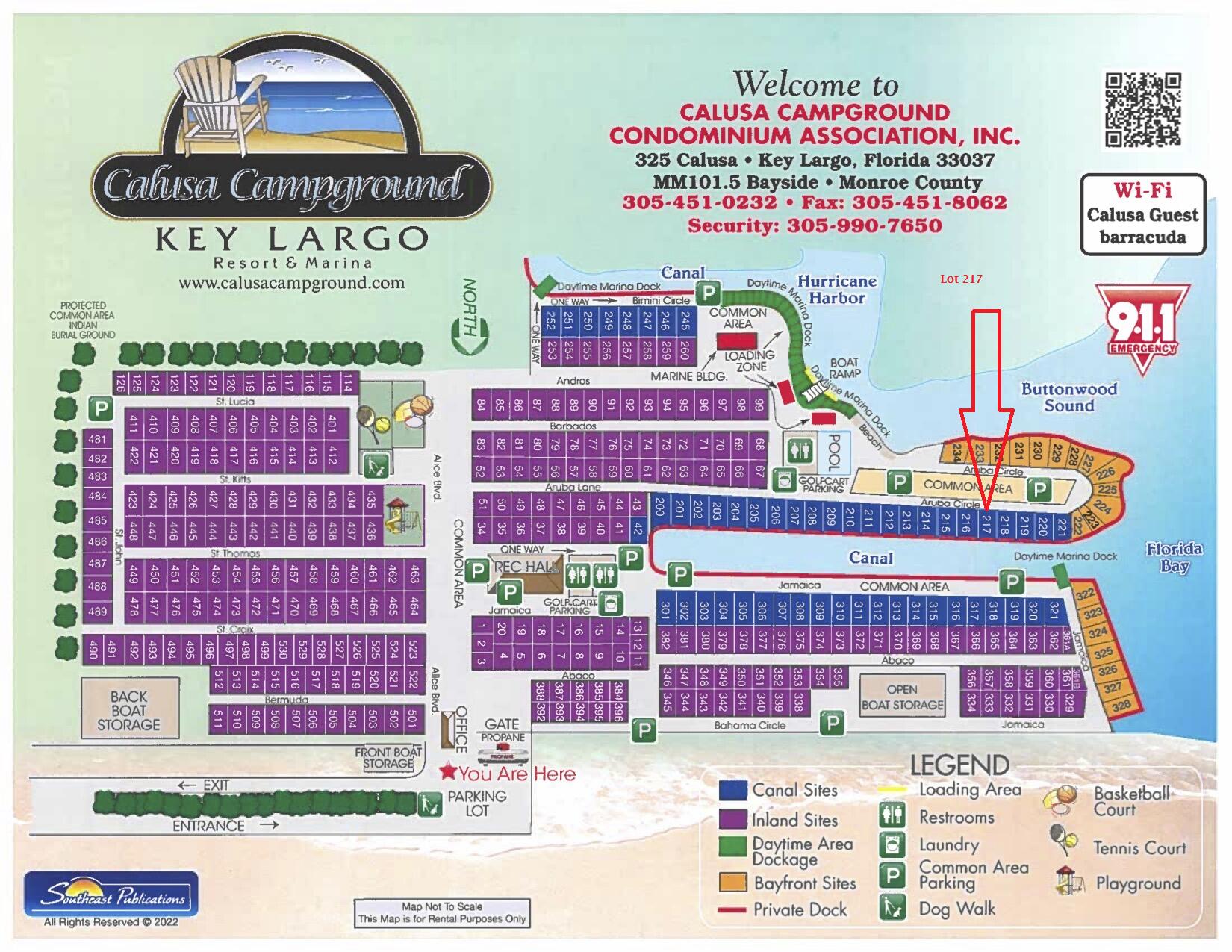 325 Calusa Street, Unit 217 Key Largo, FL 33037 - Photo 41 of 63 Calusa Map