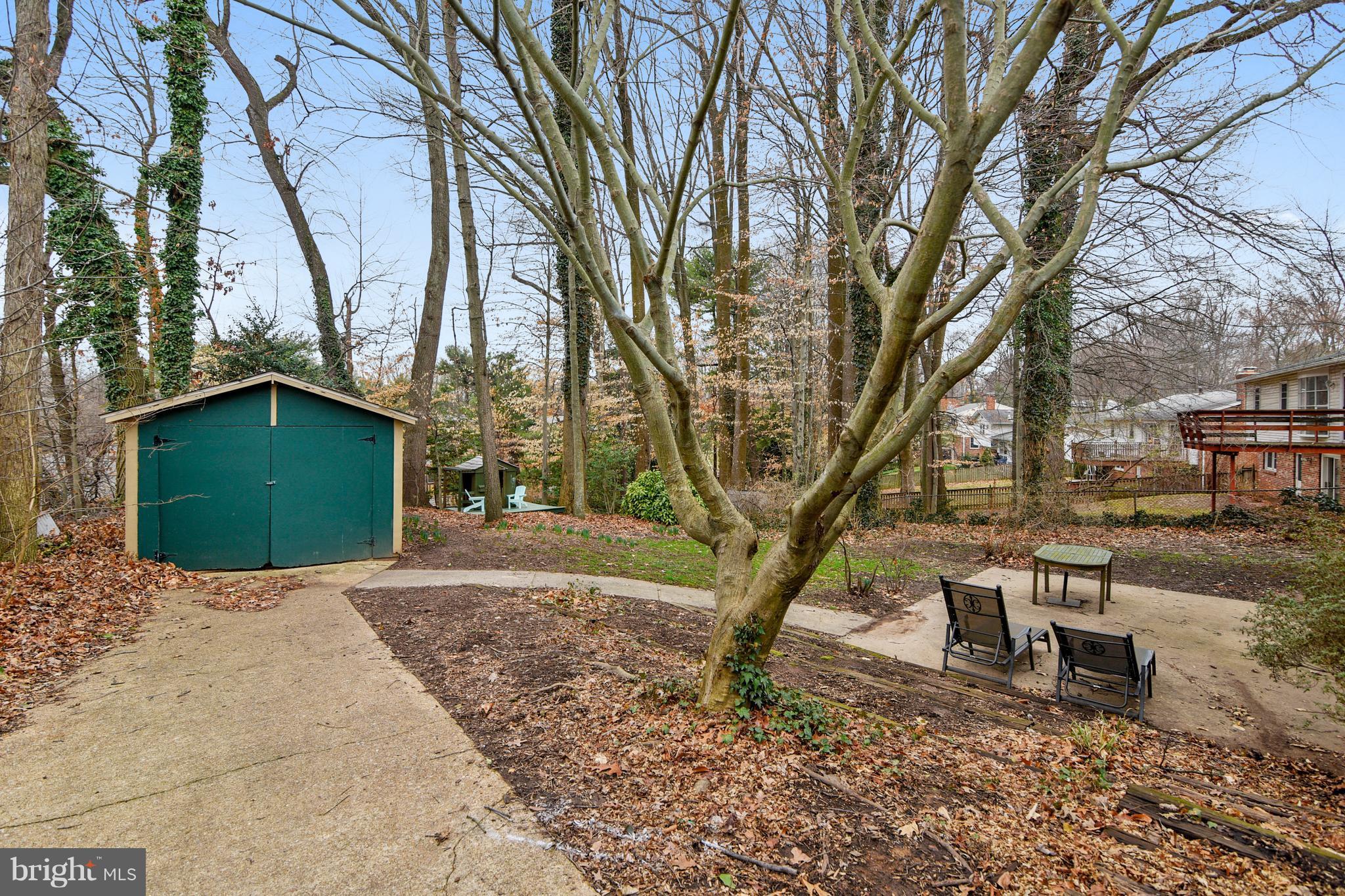10021 Ranger Road Fairfax, VA 22030 - Photo 26 of 30 Private rear yard with patio * large storage bldg.