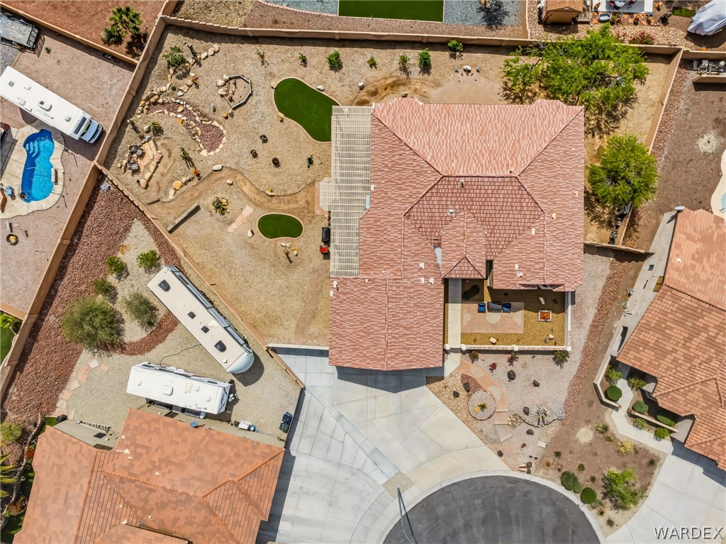 2708 Discovery Road Bullhead City, AZ 86442 - Photo 85 of 90 an aerial view of a house with a yard