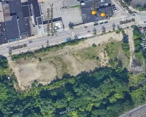 an aerial view of residential house with outdoor space