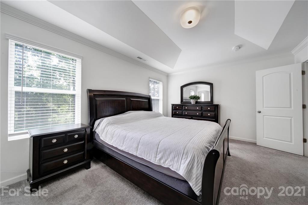 3097 Riker Street Clover, SC 29710 - Photo 25 of 39 a bedroom with a bed and a closet with mirror