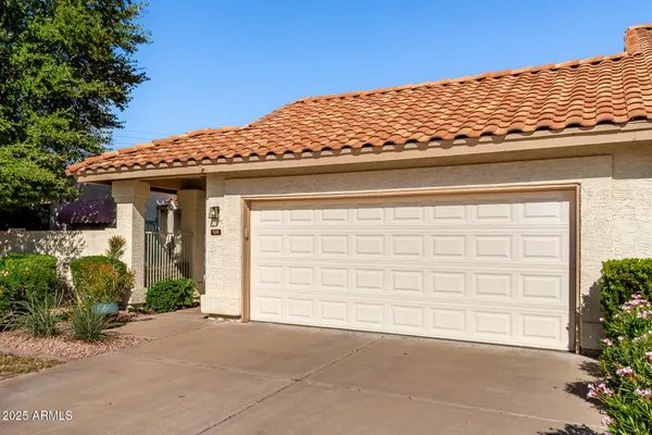 a front view of a house