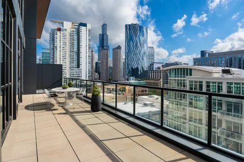 a view of balcony with couch