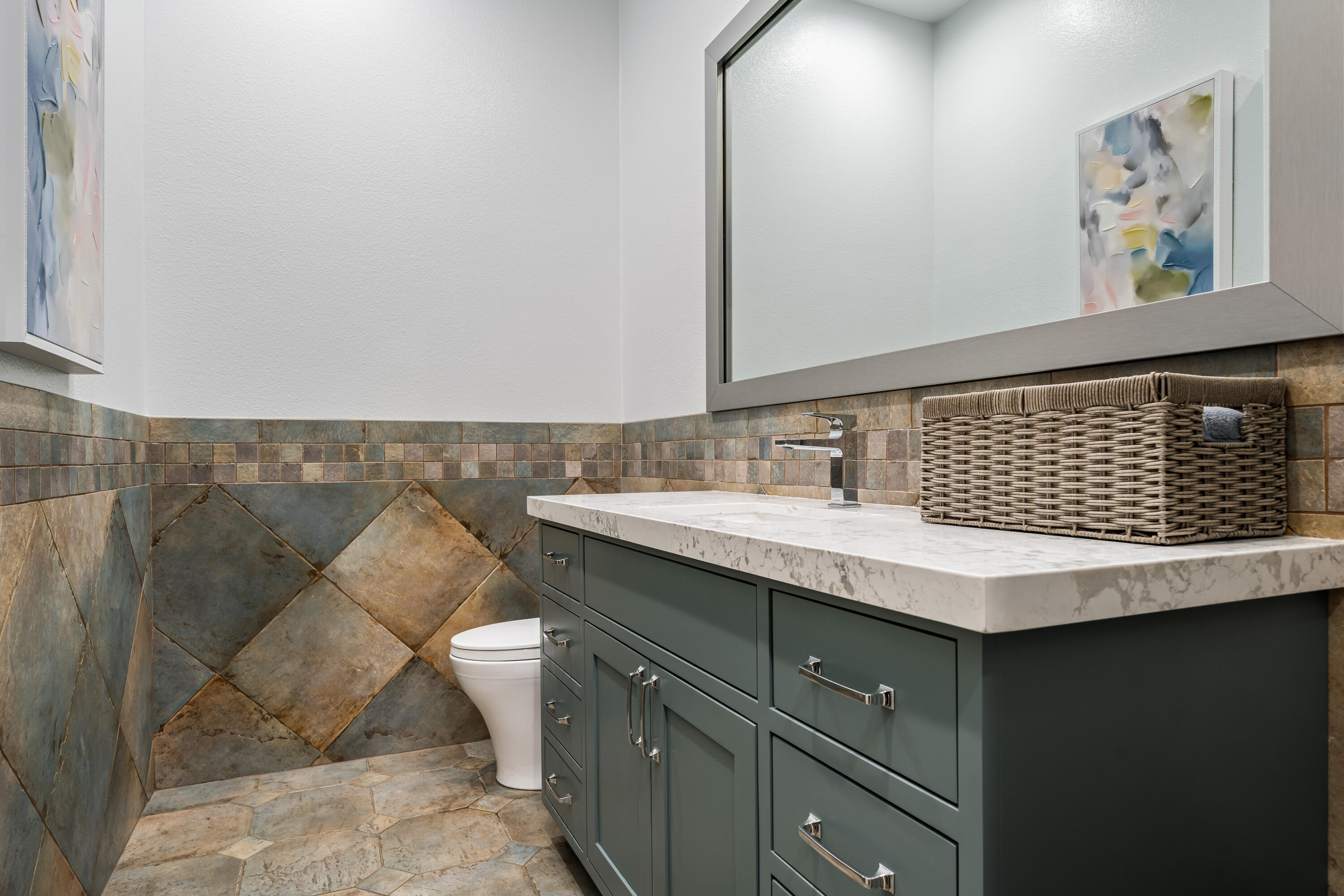 49474 Jordan Street Indio, CA 92201 - Photo 25 of 51 a bathroom with a sink and a mirror