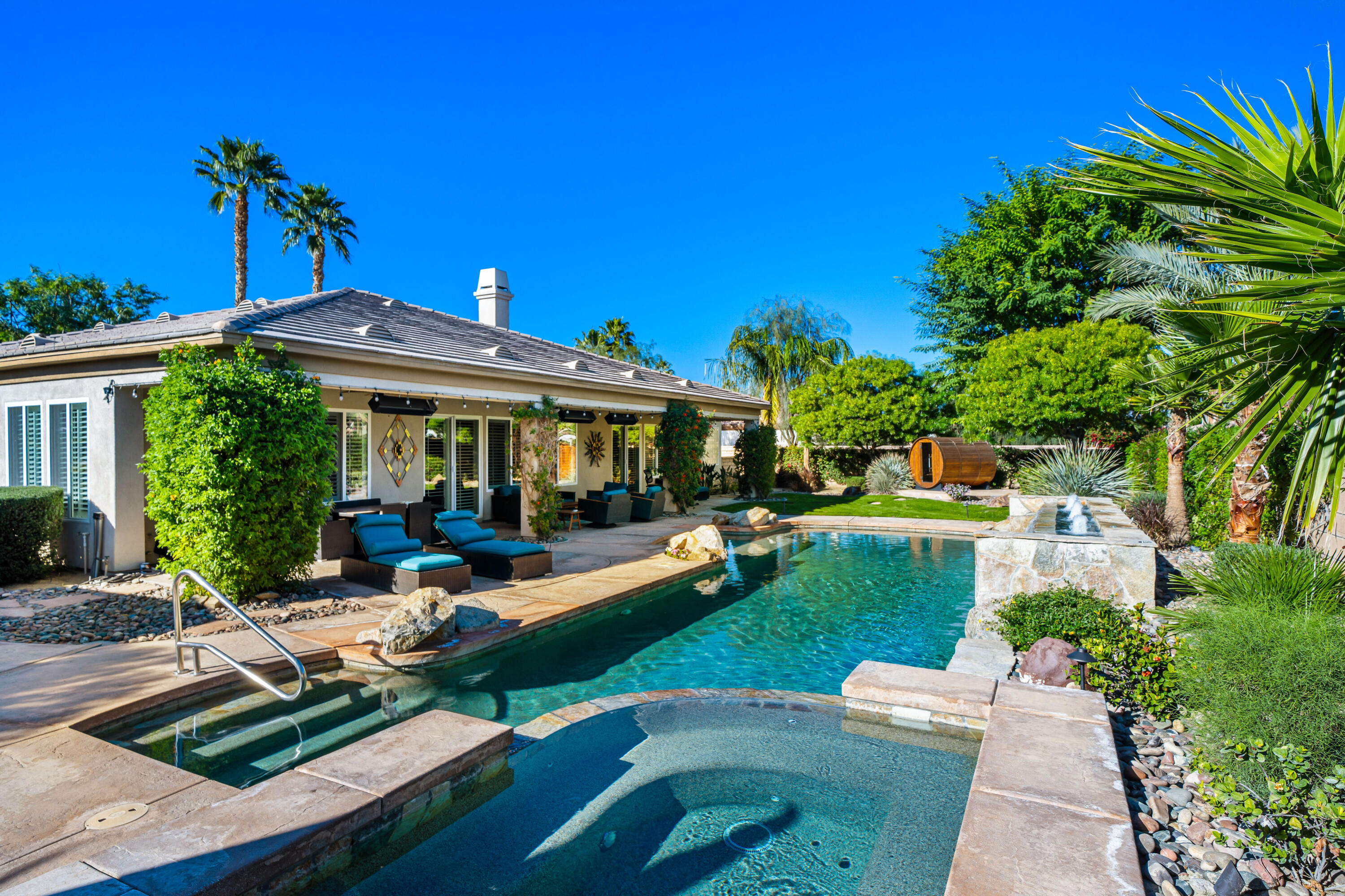 49474 Jordan Street Indio, CA 92201 - Photo 33 of 51 a front view of a house with garden