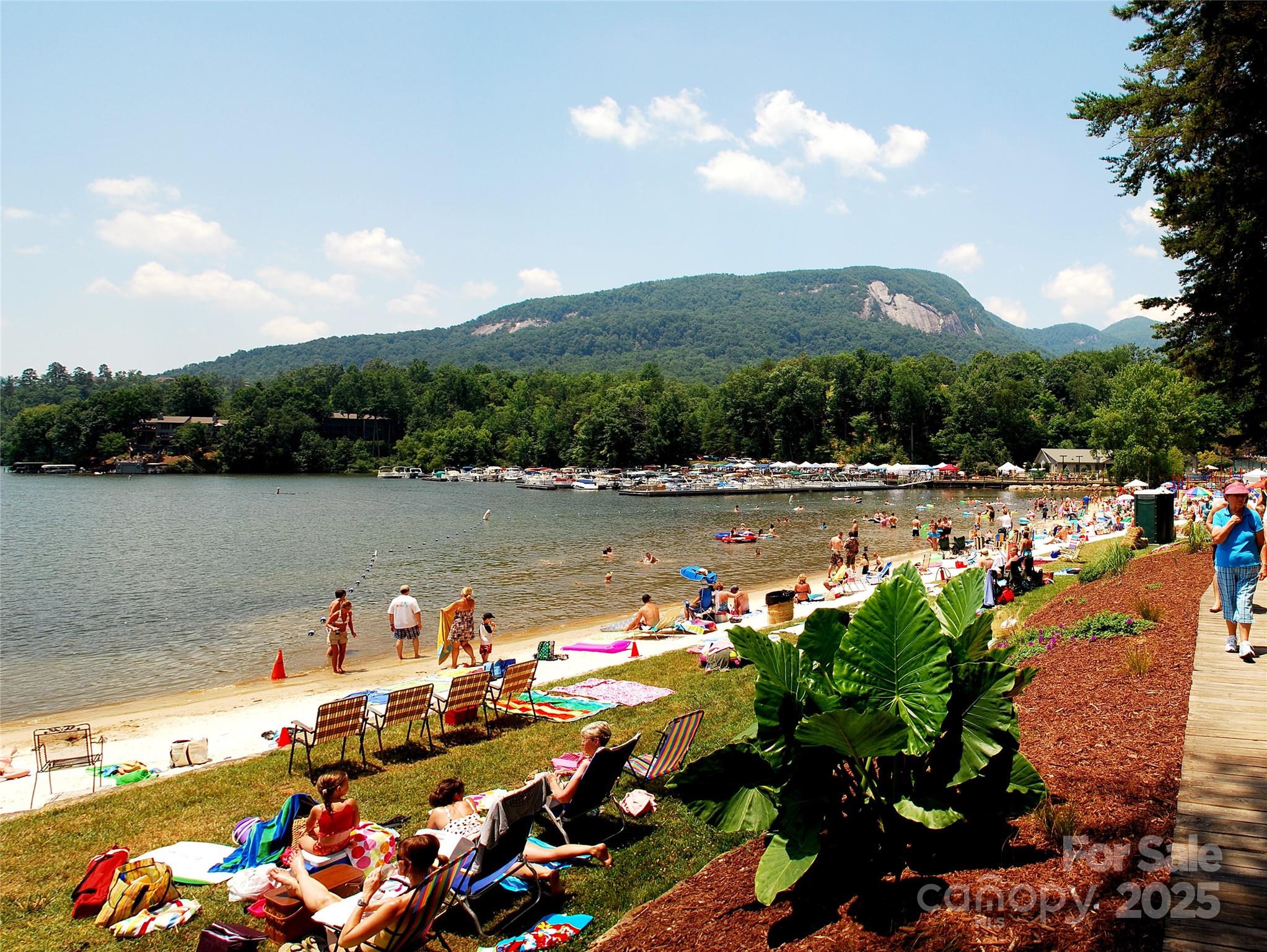 Lot 35 High Rock Ridge Lake Lure, NC 28746 - Photo 16 of 23 a view of a lake with lawn chairs